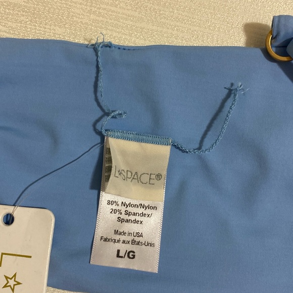 L*SPACE Women's REVERSIBLE Rebel Stripe Top Bikini Top Size L - Picture 7 of 7